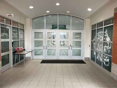 Wayland Union School Window Graphics Photo